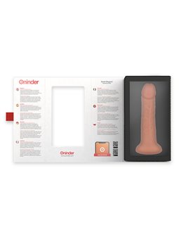 Oninder - Small Bogotá Vibrator Dildo 9 Speeds Natural 22 Cm -O- 4.5 Cm - Free App