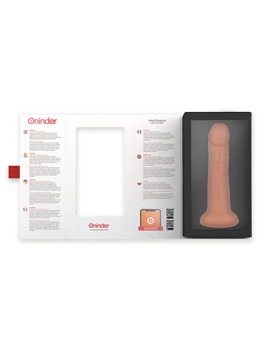 Oninder - Small Bogotá Vibrator Dildo 9 Speeds Natural 22 Cm -O- 4.5 Cm - Free App