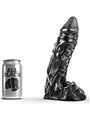 All Black - Pene Realistico in Silicone con Testicoli e Ventosa 23 CM