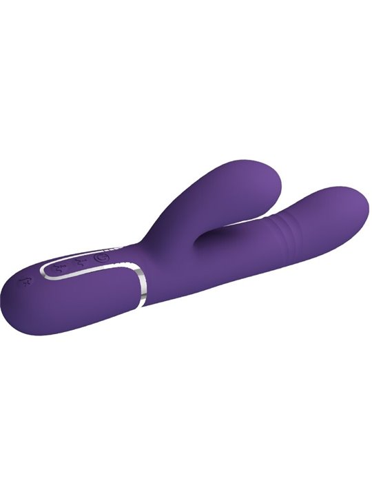 Pretty Love Mariana - Vibratore Rabbit Punto G Multifunzione 4 in 1 Viola