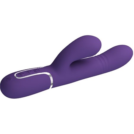 Pretty Love Mariana - Vibratore Rabbit Punto G Multifunzione 4 in 1 Viola