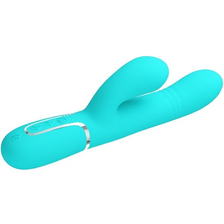 Pretty Love Mariana - Vibratore Rabbit Punto G Multifunzione 4 in 1 Verde