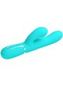 Pretty Love Mariana - Vibratore Rabbit Punto G Multifunzione 4 in 1 Verde