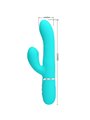 Pretty Love Mariana - Vibratore Rabbit Punto G Multifunzione 4 in 1 Verde