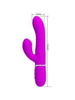 Pretty Love Mariana - Vibratore Rabbit Punto G Multifunzione 4 in 1 Fucsia