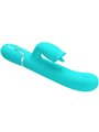 Pretty Love Gigi - Vibratore Rabbit 4 in 1 con Funzione Lingua Verde Acqua