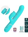 Pretty Love Gigi - Vibratore Rabbit 4 in 1 con Funzione Lingua Verde Acqua