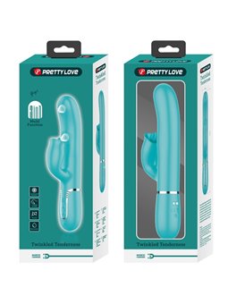 Pretty Love Gigi - Vibratore Rabbit 4 in 1 con Funzione Lingua Verde Acqua
