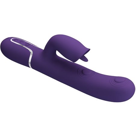 Pretty Love Gigi - Vibratore Rabbit 4 in 1 con Funzione Lingua Viola
