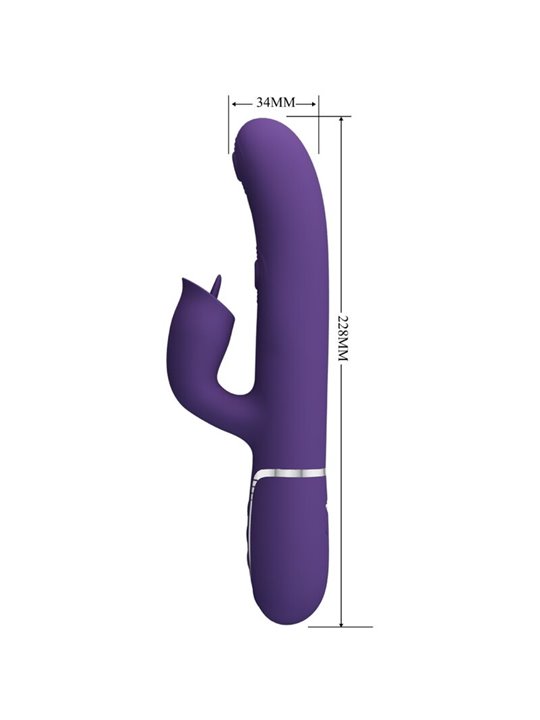 Pretty Love - Rabbit Vibrator With Licking Purple