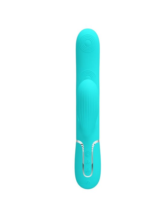 Pretty Love - Perlita Multifunction 3 In 1 G-Spot Vibrator Aqua Green