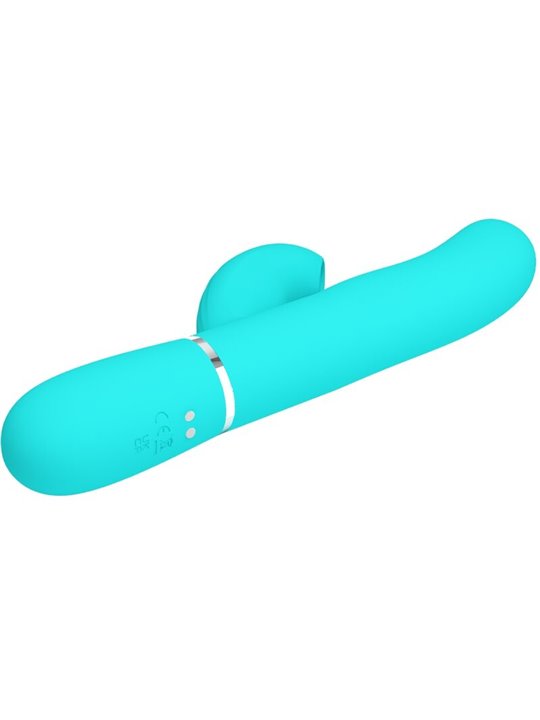 Pretty Love Perlita - Vibratore Rabbit Punto G Multifunzione 3 in 1 Verde
