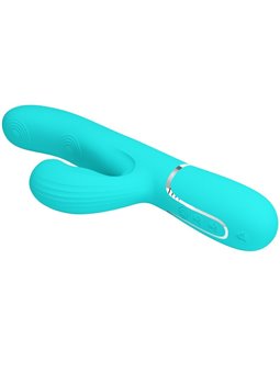 Pretty Love Perlita - Vibratore Rabbit Punto G Multifunzione 3 in 1 Verde