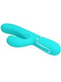 Pretty Love Perlita - Vibratore Rabbit Punto G Multifunzione 3 in 1 Verde