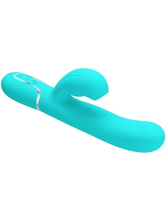 Pretty Love Perlita - Vibratore Rabbit Punto G Multifunzione 3 in 1 Verde