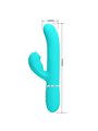Pretty Love Perlita - Vibratore Rabbit Punto G Multifunzione 3 in 1 Verde