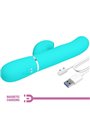 Pretty Love Perlita - Vibratore Rabbit Punto G Multifunzione 3 in 1 Verde