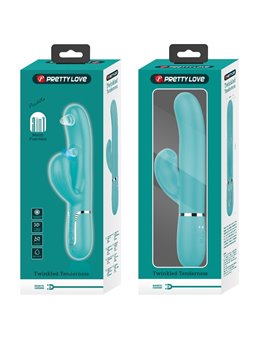 Pretty Love Perlita - Vibratore Rabbit Punto G Multifunzione 3 in 1 Verde