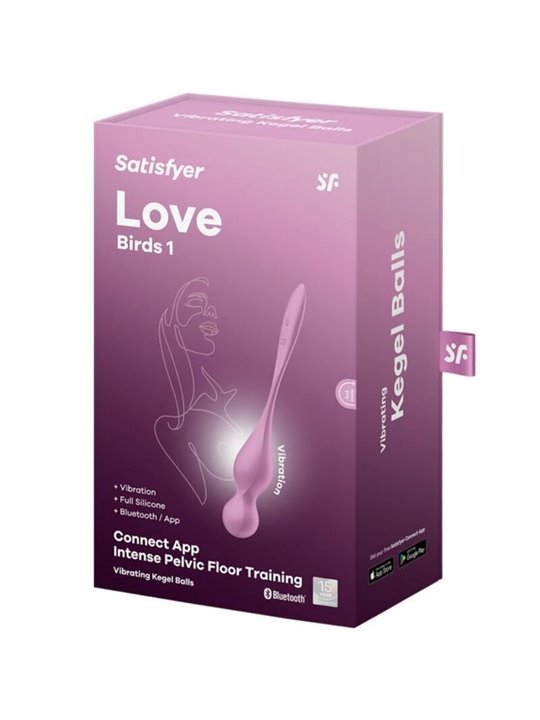 Satisfyer Love Birds 1 - Palle di Kegel Vibranti in Silicone Rosa