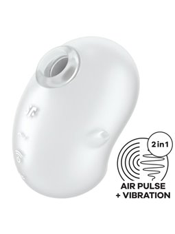 Satisfyer Cutie Ghost - Vibratore Succhia Clitoride Bianco