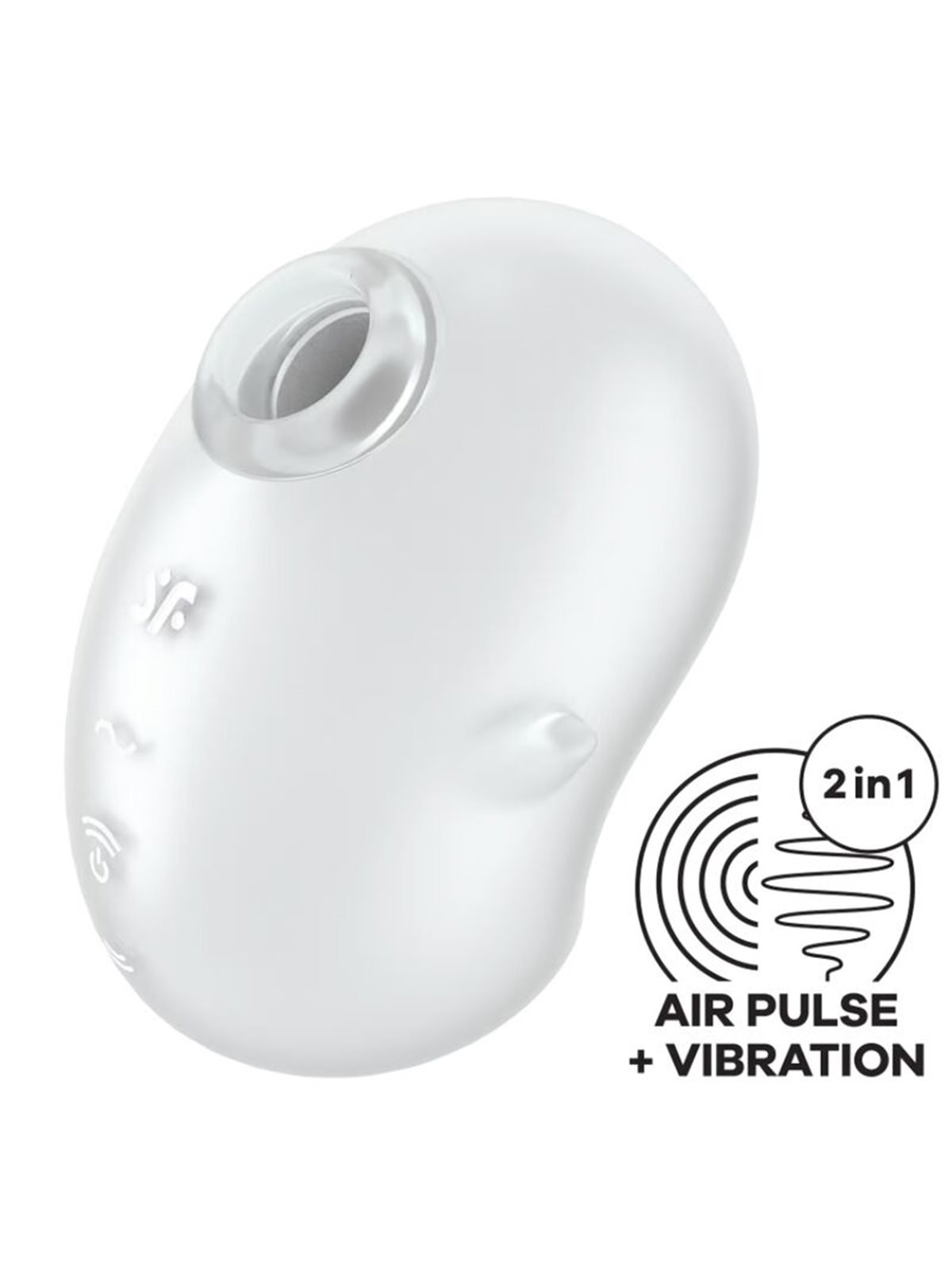 Satisfyer Cutie Ghost - Vibratore Succhia Clitoride Bianco
