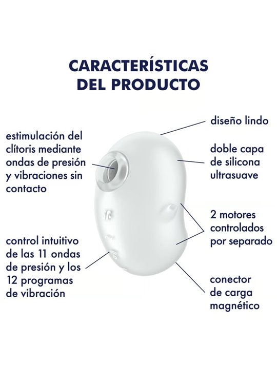 Satisfyer - Cutie Ghost Lay-On Vibrator White