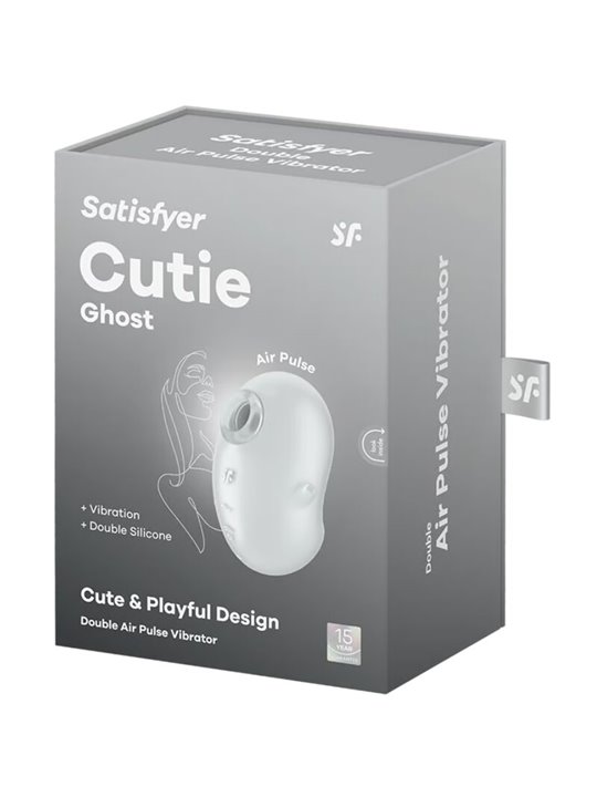 Satisfyer Cutie Ghost - Vibratore con Funzione Aspirazione - Bianco