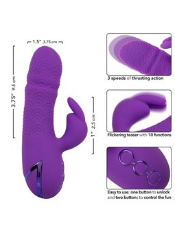 Calexotics Manhattan Beach Marvel - Vibratore Rabbit Multifunzione Viola