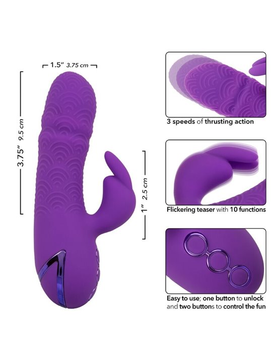 Calexotics Manhattan Beach Marvel - Vibratore Rabbit Multifunzione Viola