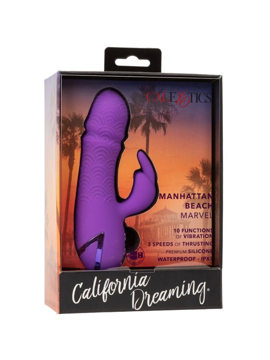 Calexotics Manhattan Beach Marvel - Vibratore Rabbit Multifunzione Viola