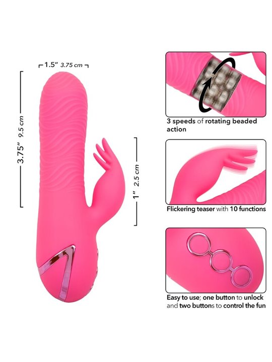 Calexotics Sacramento Sweetie - Vibratore Rabbit Multifunzione Rosa