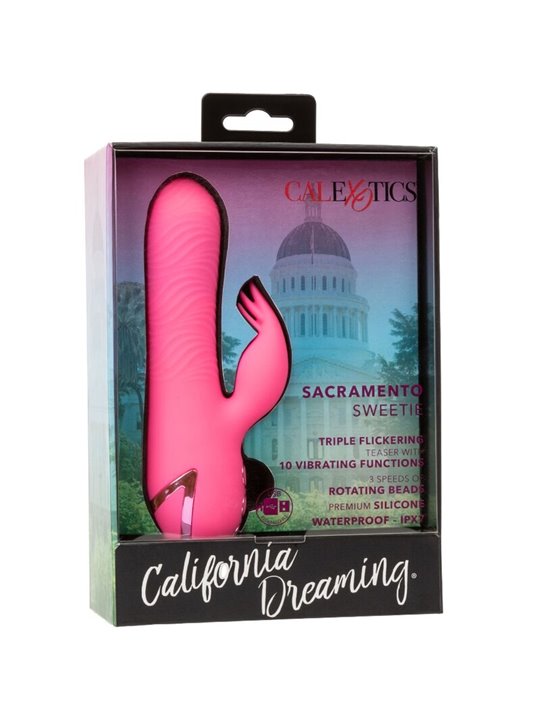 Calexotics Sacramento Sweetie - Vibratore Rabbit Multifunzione Rosa