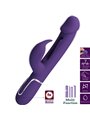Pretty Love Kampas - Vibratore Rabbit Realistico Multifunzione 3 in 1 Viola
