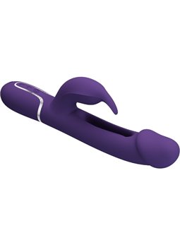 Pretty Love Kampas - Vibratore Rabbit Realistico Multifunzione 3 in 1 Viola