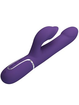 Pretty Love Zalin - Vibratore Rabbit Multifunzione 4 in 1 Viola
