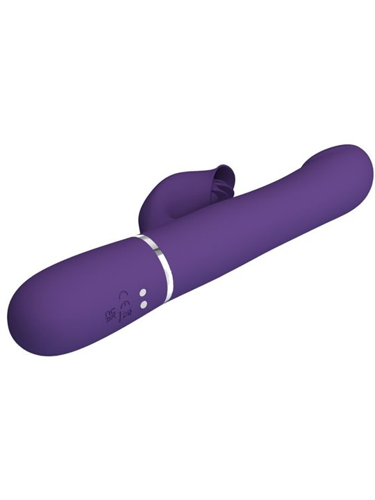 Pretty Love Zalin - Vibratore Rabbit Multifunzione 4 in 1 Viola