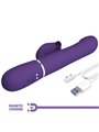 Pretty Love Zalin - Vibratore Rabbit Multifunzione 4 in 1 Viola