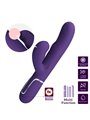 Pretty Love Perlita - Vibratore Rabbit Punto G Multifunzione 3 in 1 Viola