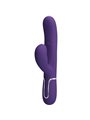 Pretty Love Perlita - Vibratore Rabbit Punto G Multifunzione 3 in 1 Viola