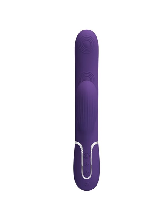 Pretty Love Perlita - Vibratore Rabbit Punto G Multifunzione 3 in 1 Viola