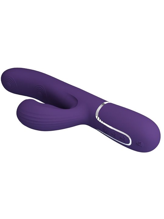 Pretty Love Perlita - Vibratore Rabbit Punto G Multifunzione 3 in 1 Viola