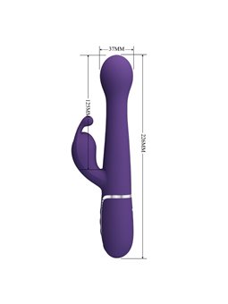 Pretty Love - Dejon Rabbit Vibrator 3 In 1 Multifunction Purple