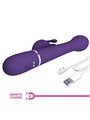 Pretty Love - Dejon Rabbit Vibrator 3 In 1 Multifunction Purple