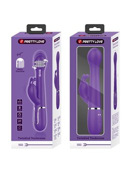 Pretty Love - Dejon Rabbit Vibrator 3 In 1 Multifunction Purple