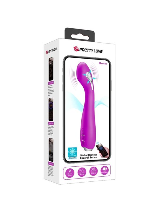 Pretty Love Hector - Vibratore con Elettrostimolazione e App Gratuita Viola