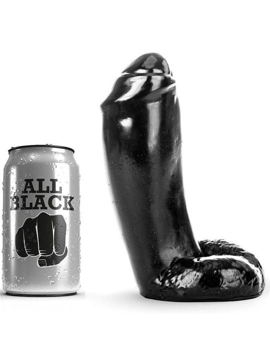 All Black - Dildo Realistic 18 CM