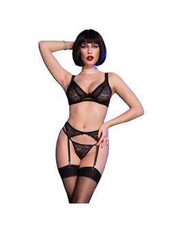 Chilirose - Cr 4692 Set Four Pieces Black S