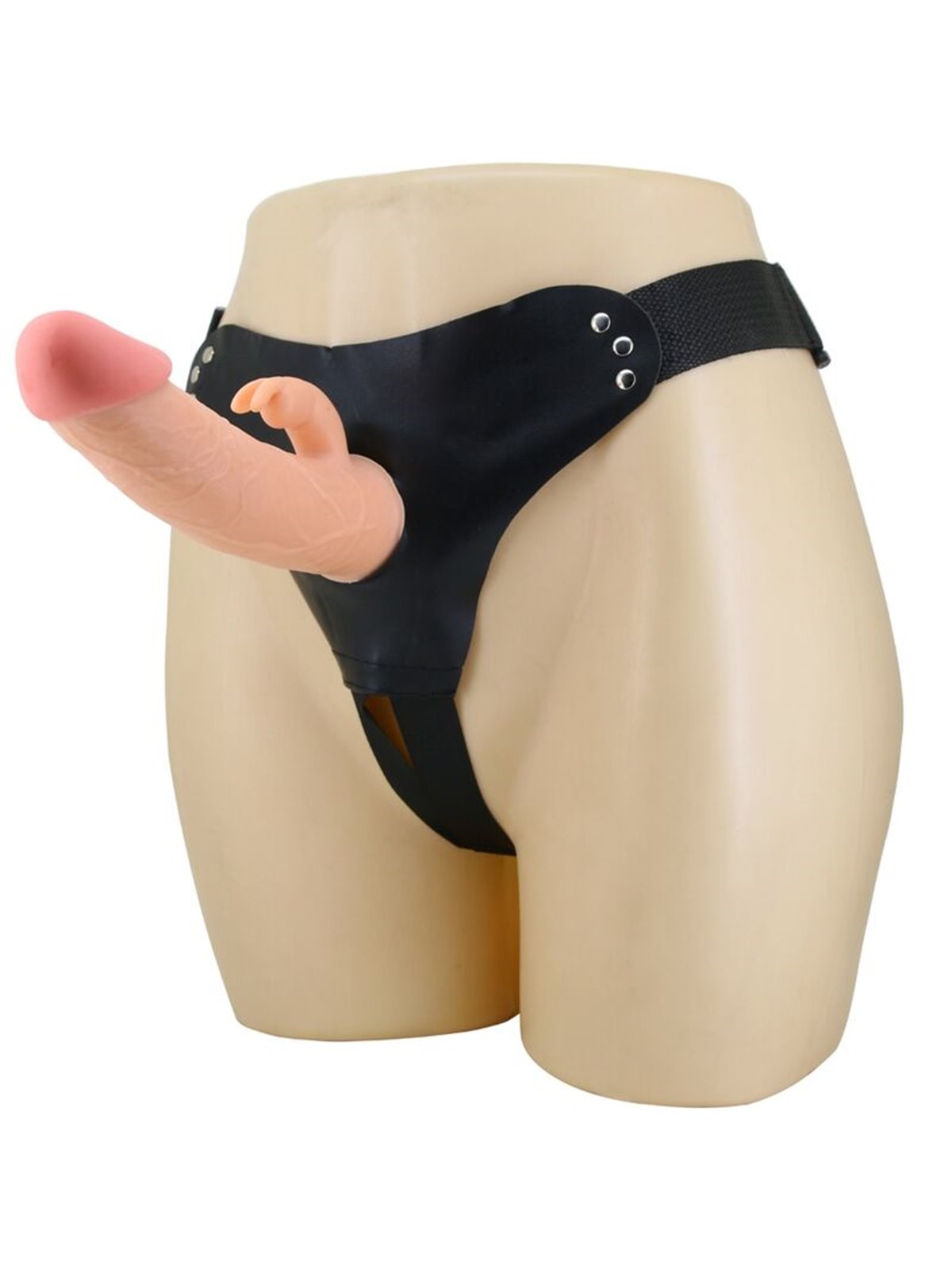 Pretty Love Mavis - Imbracatura Strap-On Universale con Dildo 19 Cm Beige