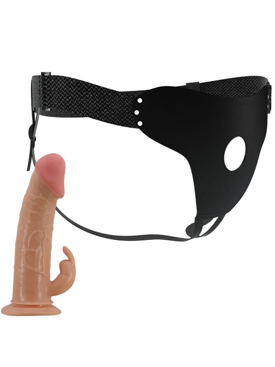 Pretty Love Mavis - Imbracatura Strap-On Universale con Dildo 19 Cm Beige