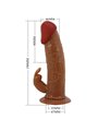 Pretty Love - Marion Harness Universal Briefs With Vibration Dildo 19 Cm Brown